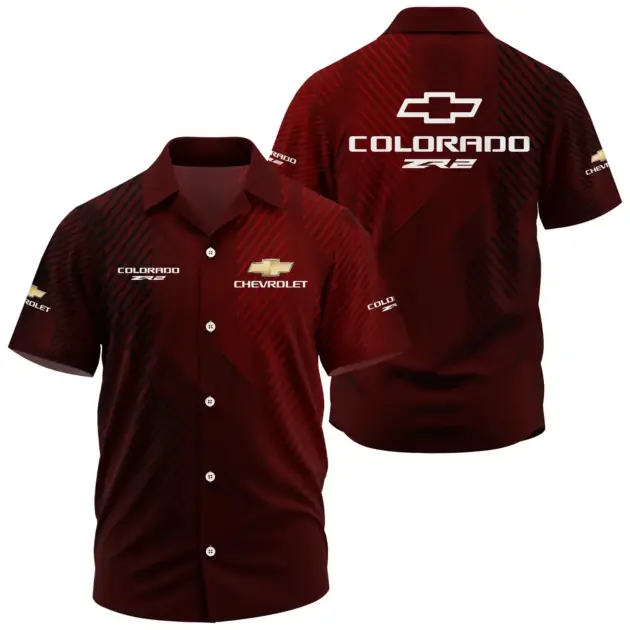 Chevrolet Colorado ZR2 Exclusive Logo Performance Short Sleeve Camp Collar Shirt CARHW110606CZRZ - Chevrolet Colorado ZR2 Shirt