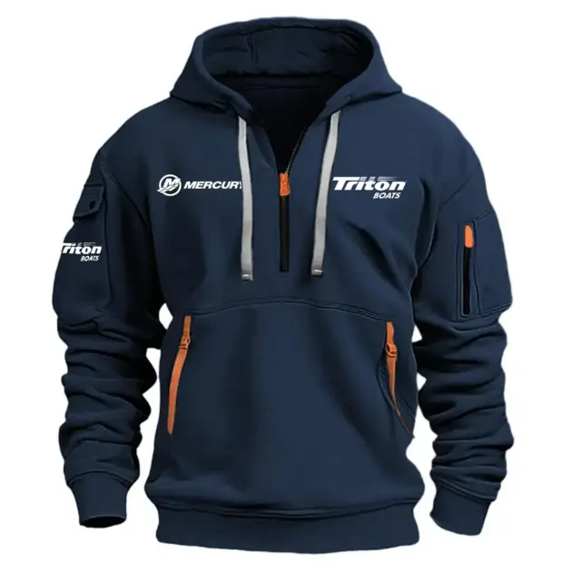 Triton Mercury Half Zipper Hoodie HCAH11501TBM - Triton Mercury Hoodie