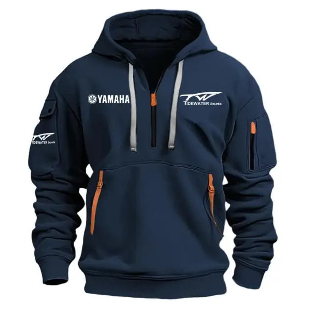 Tidewater Yamaha Exclusive Logo Performance Half Zipper Hoodie HCAH11501TWY - Tidewater Yamaha Hoodie
