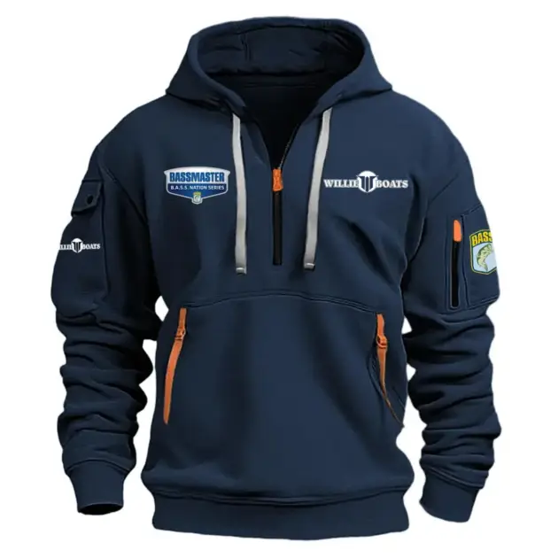 Willie B.A.S.S. Nation Tournament Performance Half Zipper Hoodie HCAH11501WIN - Willie B.A.S.S. Nation Tournament Hoodie