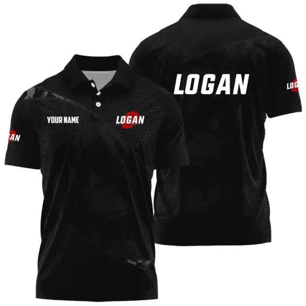 Logan Machine Company Exclusive Logo Performance Logo Polo Shirt NBSGPLTS090112LMZ - Logan Machine Company Polo Shirt
