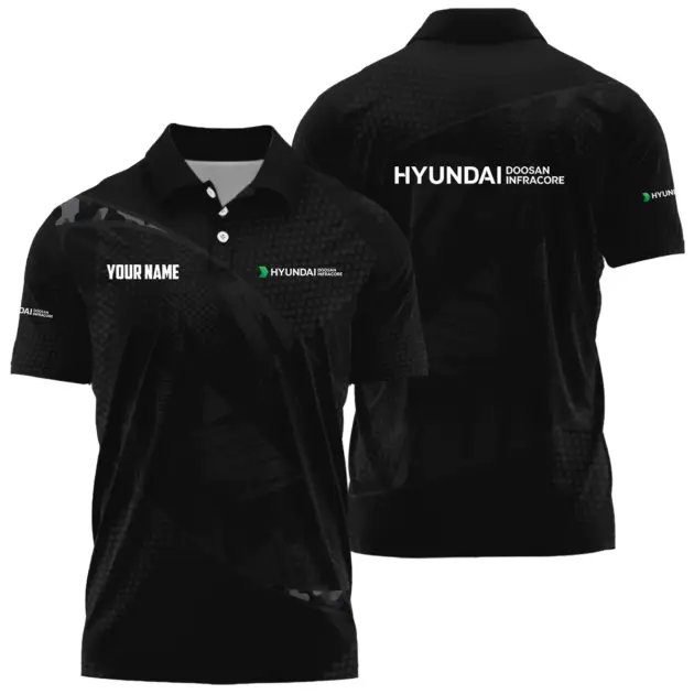 Hyundai Doosan Infracore Exclusive Logo Performance Polo Shirt OUEPPLTS301212HDZ - Hyundai Doosan Infracore Polo Shirt