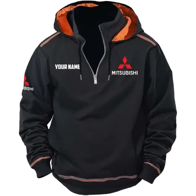 Mitsubishi Exclusive Logo Performance Tactical Hooded Sweatshirt OUFACBHS0819MSBZ - Mitsubishi Sweatshirt