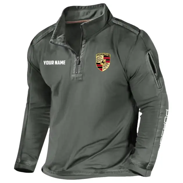 Porsche Exclusive Logo Performance Tactical Outdoor Sweatshirt OUFAH1300819POSZ - Porsche Sweatshirt