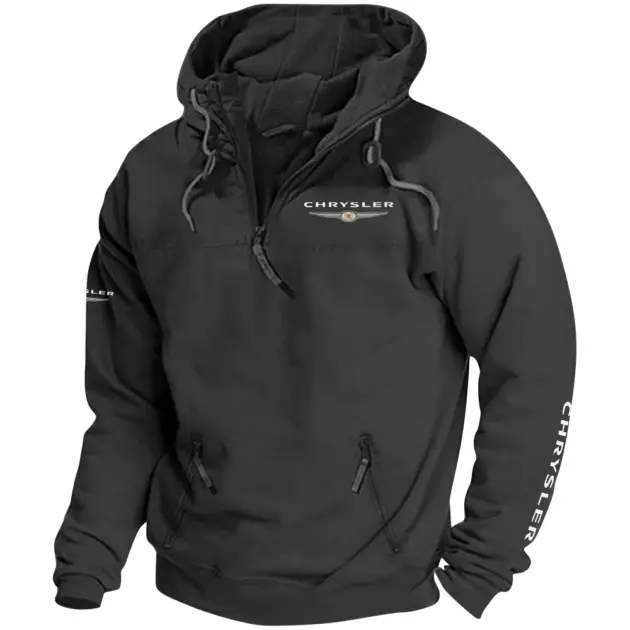 Chrysler Exclusive Logo Performance Tactical Quarterzip Hoodie OUFAH1880819CSZ - Chrysler Hoodie