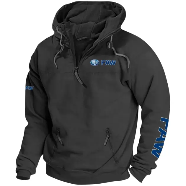 FAW Exclusive Logo Performance Tactical Quarterzip Hoodie OUFAH1880819FAZ - FAW Hoodie