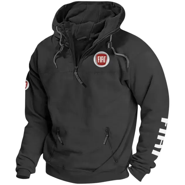 Fiat Exclusive Logo Performance Tactical Quarterzip Hoodie OUFAH1880819FTZ - Fiat Hoodie