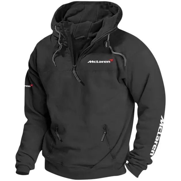 McLaren Exclusive Logo Performance Tactical Quarterzip Hoodie OUFAH1880819MCLZ - McLaren Hoodie