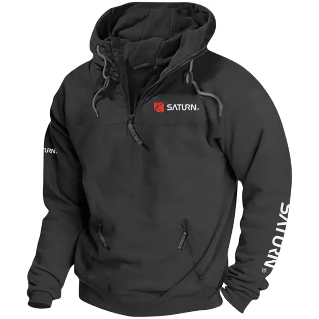 Saturn Exclusive Logo Performance Tactical Quarterzip Hoodie OUFAH1880819SRZ - Saturn Hoodie