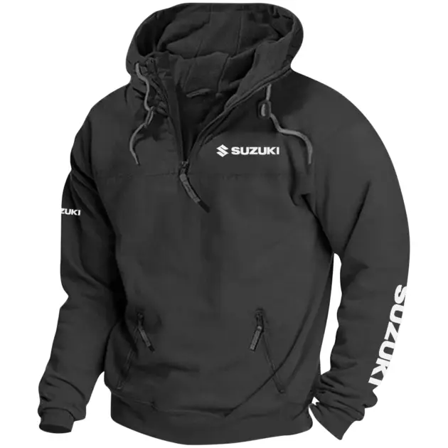 Suzuki Exclusive Logo Performance Tactical Quarterzip Hoodie OUFAH1880819SZZ - Suzuki Hoodie