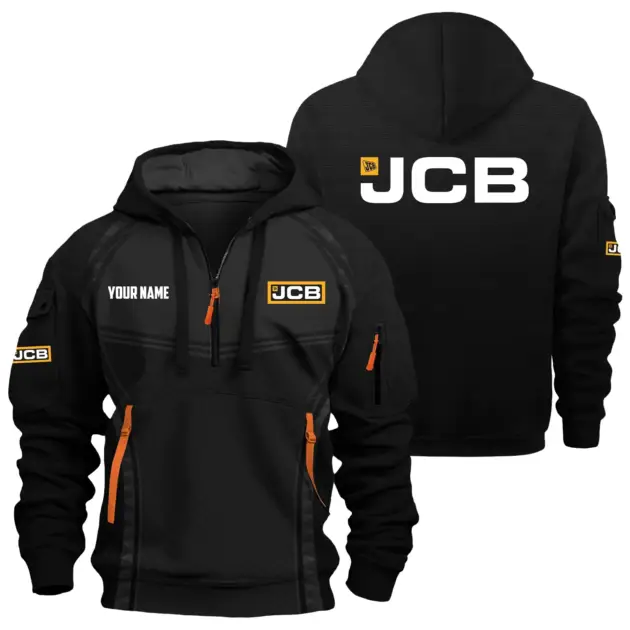 JCB Agriculture Exclusive Logo Performance Hoodie Half Zipper OUFAHHZ081914JAZ - JCB Agriculture Hoodie