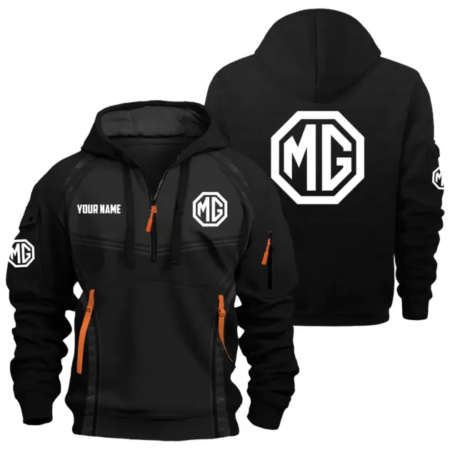 MG Cars Exclusive Logo Performance Hoodie Half Zipper OUFAHHZ081914MGZ - MG Cars Hoodie