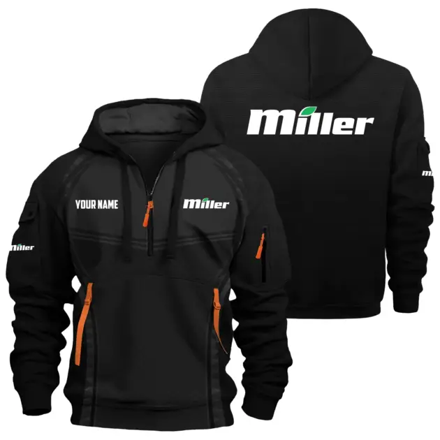 Miller Exclusive Logo Performance Hoodie Half Zipper OUFAHHZ081914MLZ - Miller Hoodie