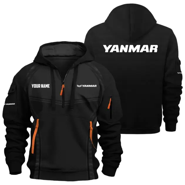 Yanmar Exclusive Logo Performance Hoodie Half Zipper OUFAHHZ081914YAZ - Yanmar Hoodie