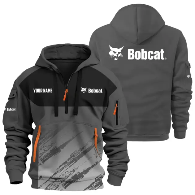 Bobcat Exclusive Logo Performance Hoodie Half Zipper OUFAHHZ0819C04BCZ - Bobcat Hoodie