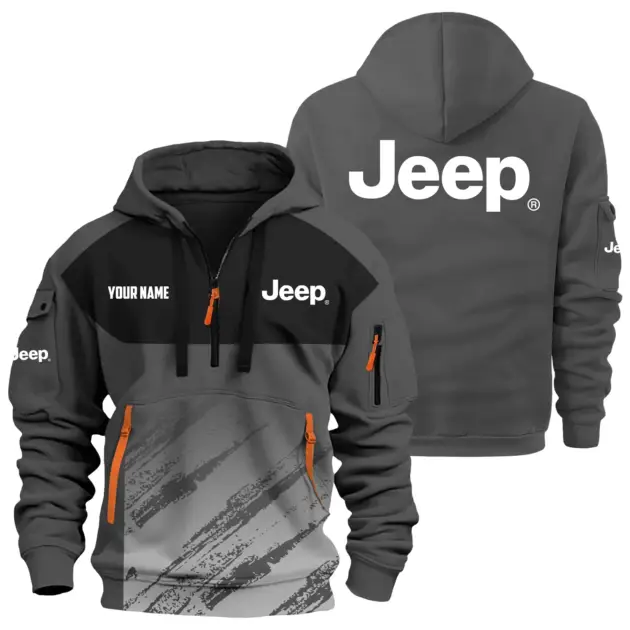 Jeep Exclusive Logo Performance Hoodie Half Zipper OUFAHHZ0819C04JEZ - Jeep Hoodie