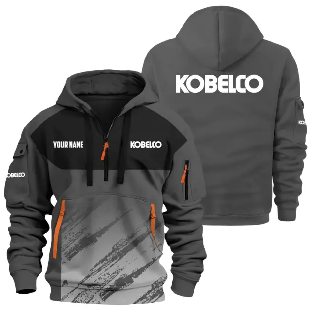 Kobelco Exclusive Logo Performance Hoodie Half Zipper OUFAHHZ0819C04KEZ - Kobelco Hoodie