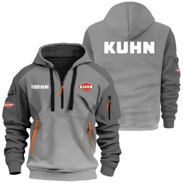 Kuhn Exclusive Logo Performance Hoodie Half Zipper OUFAHHZ0819C05KNZ - Kuhn Hoodie