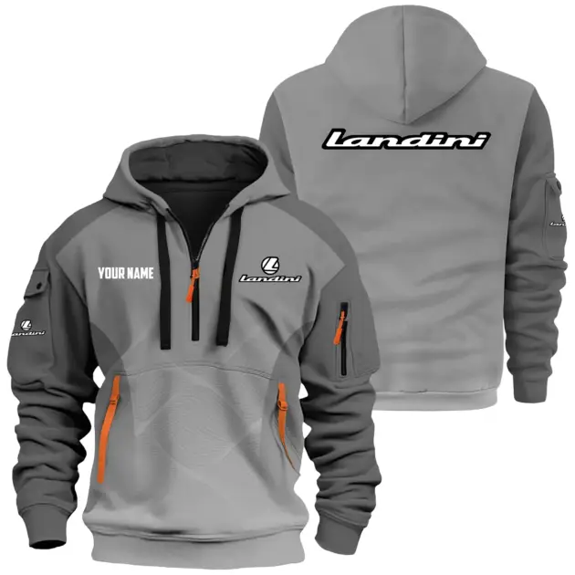 Landini Exclusive Logo Performance Hoodie Half Zipper OUFAHHZ0819C05LDZ - Landini Hoodie