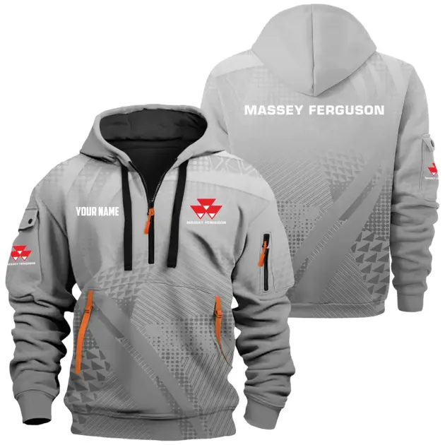 Massey Ferguson Exclusive Logo Performance Hoodie Half Zipper OUFAHHZ0819C07MFZ - Massey Ferguson Hoodie