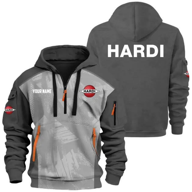 Hardi Exclusive Logo Performance Hoodie Half Zipper OUFAHHZ0819C10HAZ - Hardi Hoodie
