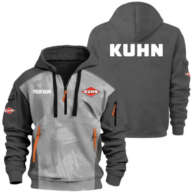 Kuhn Exclusive Logo Performance Hoodie Half Zipper OUFAHHZ0819C10KNZ - Kuhn Hoodie