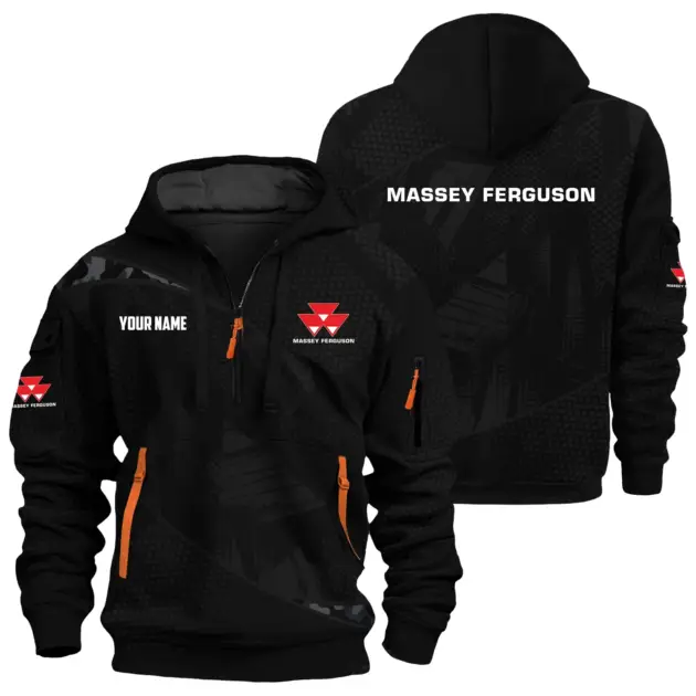 Massey Ferguson Exclusive Logo Performance Hoodie Half Zipper OUFAHHZ0819C12MFZ - Massey Ferguson Hoodie