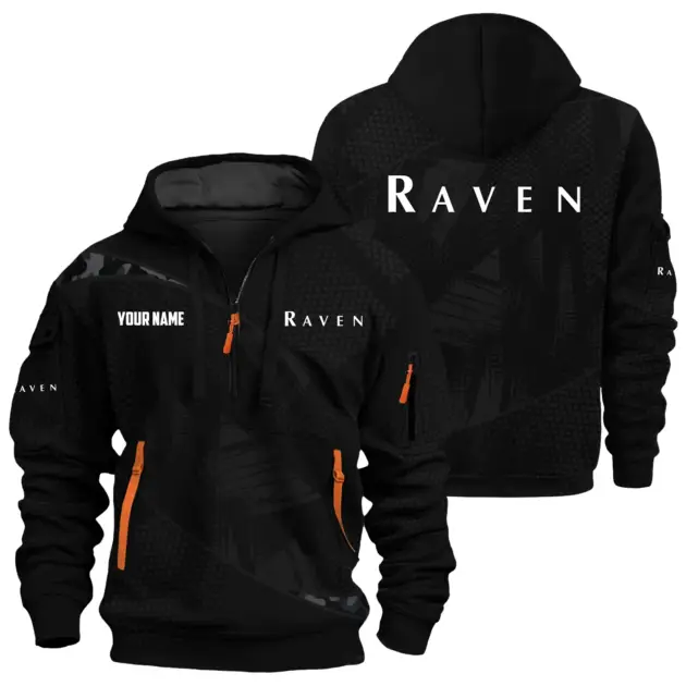 Raven Exclusive Logo Performance Hoodie Half Zipper OUFAHHZ0819C12RIZ - Raven Hoodie
