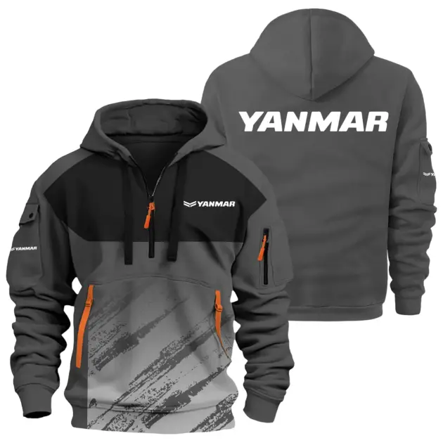 Yanmar Exclusive Logo Performance Half Zipper Hoodie OUFAHHZ3D081904YAZ - Yanmar Hoodie