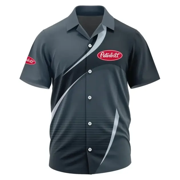 Peterbilt Exclusive Logo Performance Short Sleeve Camp Collar Shirt OUFAHWS3D081901PTZ - Peterbilt Shirt