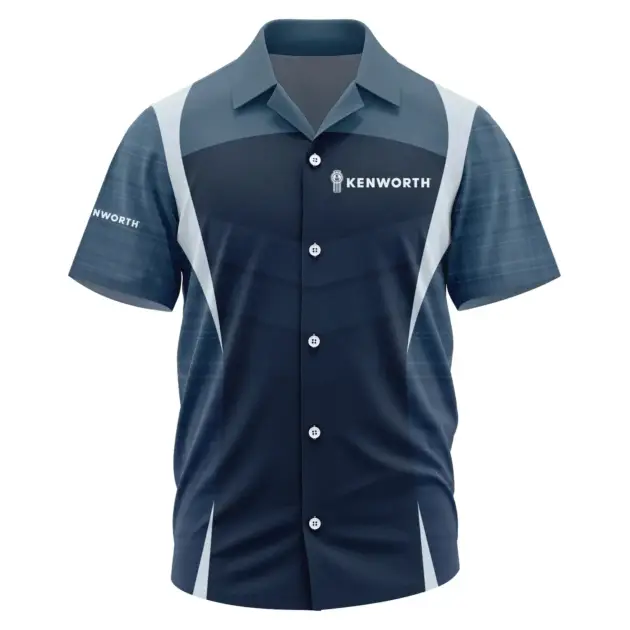 Kenworth Exclusive Logo Performance Short Sleeve Camp Collar Shirt OUFAHWS3D081903KWZ - Kenworth Shirt