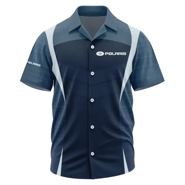 Polaris Exclusive Logo Performance Short Sleeve Camp Collar Shirt OUFAHWS3D081903PLZ - Polaris Shirt