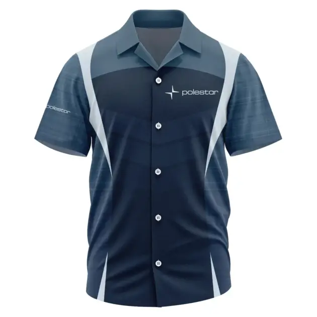 Polestar Exclusive Logo Performance Short Sleeve Camp Collar Shirt OUFAHWS3D081903POZ - Polestar Shirt