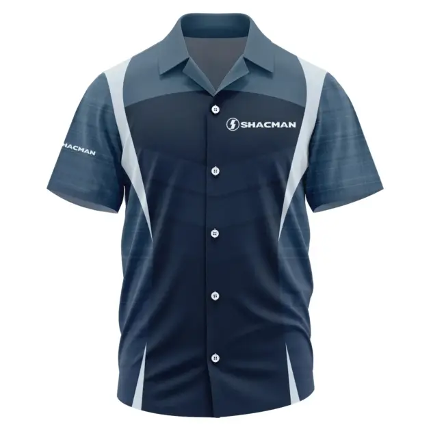Shacman Exclusive Logo Performance Short Sleeve Camp Collar Shirt OUFAHWS3D081903SMZ - Shacman Shirt