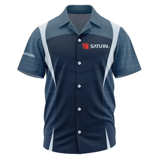 Saturn Exclusive Logo Performance Short Sleeve Camp Collar Shirt OUFAHWS3D081903SRZ - Saturn Shirt