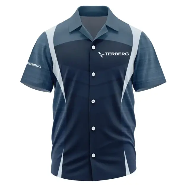 Terberg Exclusive Logo Performance Short Sleeve Camp Collar Shirt OUFAHWS3D081903TBZ - Terberg Shirt