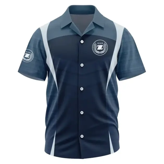 Zimmer Exclusive Logo Performance Short Sleeve Camp Collar Shirt OUFAHWS3D081903ZMZ - Zimmer Shirt