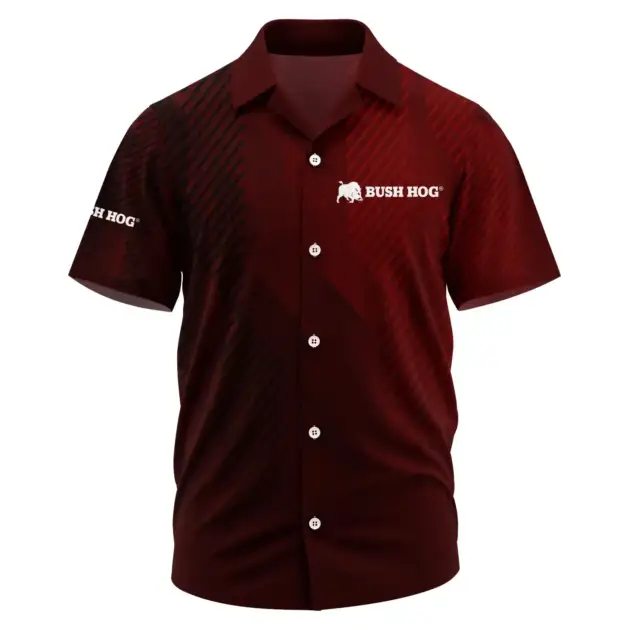 Bush Hog Exclusive Logo Performance Short Sleeve Camp Collar Shirt OUFAHWS3D081906BHZ - Bush Hog Shirt