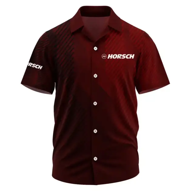 Horsch Exclusive Logo Performance Short Sleeve Camp Collar Shirt OUFAHWS3D081906HOZ - Horsch Shirt