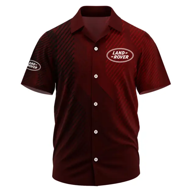 Land Rover Exclusive Logo Performance Short Sleeve Camp Collar Shirt OUFAHWS3D081906LRZ - Land Rover Shirt