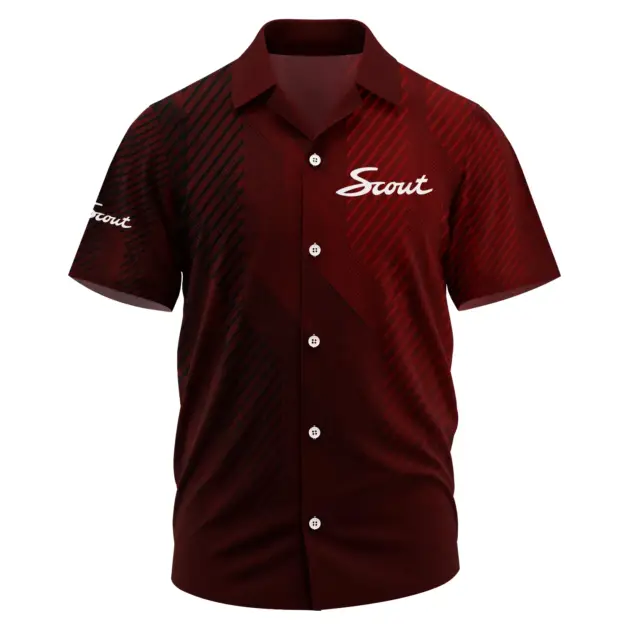 Scout Exclusive Logo Performance Short Sleeve Camp Collar Shirt OUFAHWS3D081906STZ - Scout Shirt