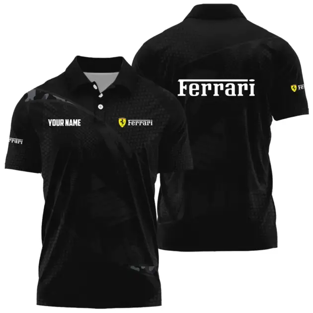 Ferrari Exclusive Logo Performance Polo Shirt OUFAPLTS081912FIZ - Ferrari Polo Shirt