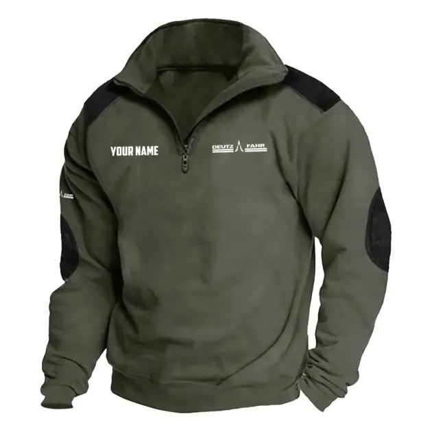 Deutz-Fahr Exclusive Logo Performance Tactical Quarter-Zip Sweatshirt OUFASCSC0819DFZ - Deutz-Fahr Sweatshirt