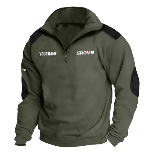 Grove Exclusive Logo Performance Tactical Quarter-Zip Sweatshirt OUFASCSC0819GVZ - Grove Sweatshirt