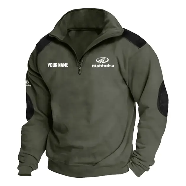 Mahindra Exclusive Logo Performance Tactical Quarter-Zip Sweatshirt OUFASCSC0819MDZ - Mahindra Sweatshirt