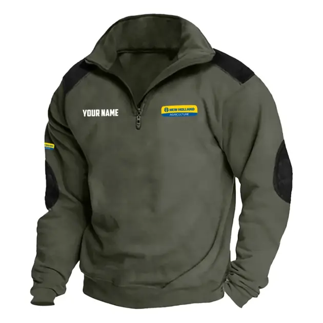 New Holland Exclusive Logo Performance Tactical Quarter-Zip Sweatshirt OUFASCSC0819NHZ - New Holland Sweatshirt