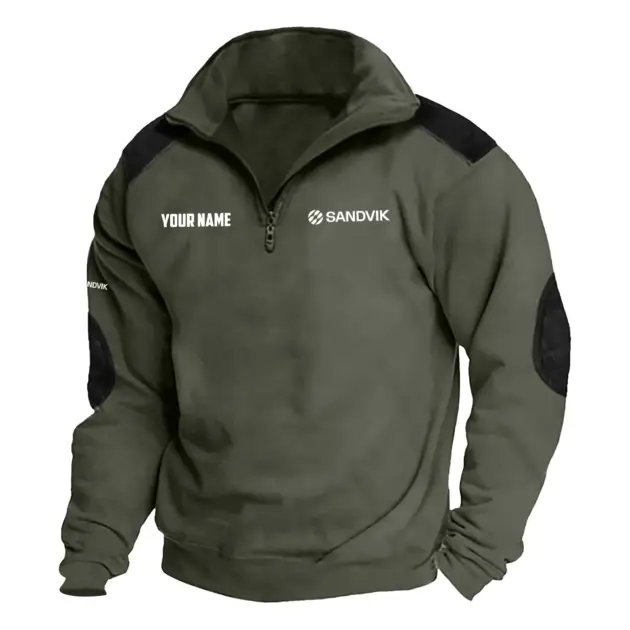 Sandvik Exclusive Logo Performance Tactical Quarter-Zip Sweatshirt OUFASCSC0819SVZ - Sandvik Sweatshirt