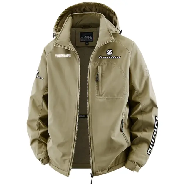 Landini Exclusive Logo Performance Fleece Windbreaker Jacket Detachable Hood OUFAV2020819LDZ - Landini Jacket