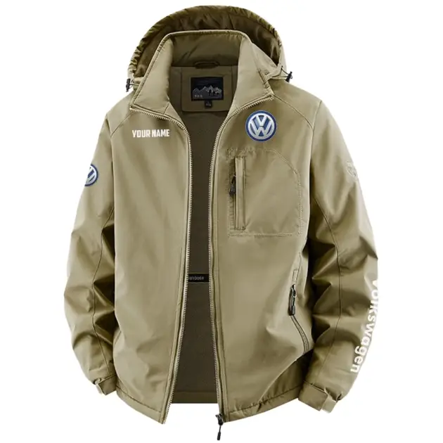 Volkswagen Exclusive Logo Performance Fleece Windbreaker Jacket Detachable Hood OUFAV2020819VWZ - Volkswagen Jacket