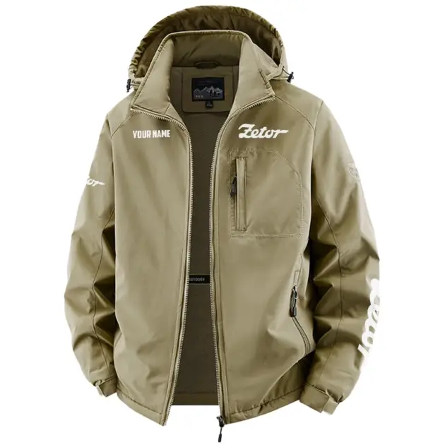 Zetor Exclusive Logo Performance Fleece Windbreaker Jacket Detachable Hood OUFAV2020819ZTZ - Zetor Jacket